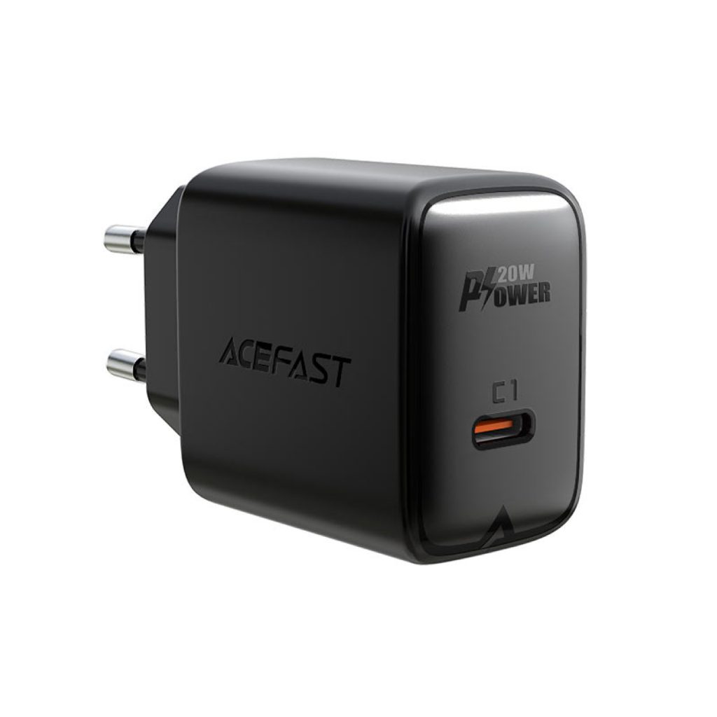 מטען ACEFAST PD20W עם שקע וכבל USB-C דגם A1